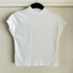Vintage Style White Terry Top by Freddies of Pinewood